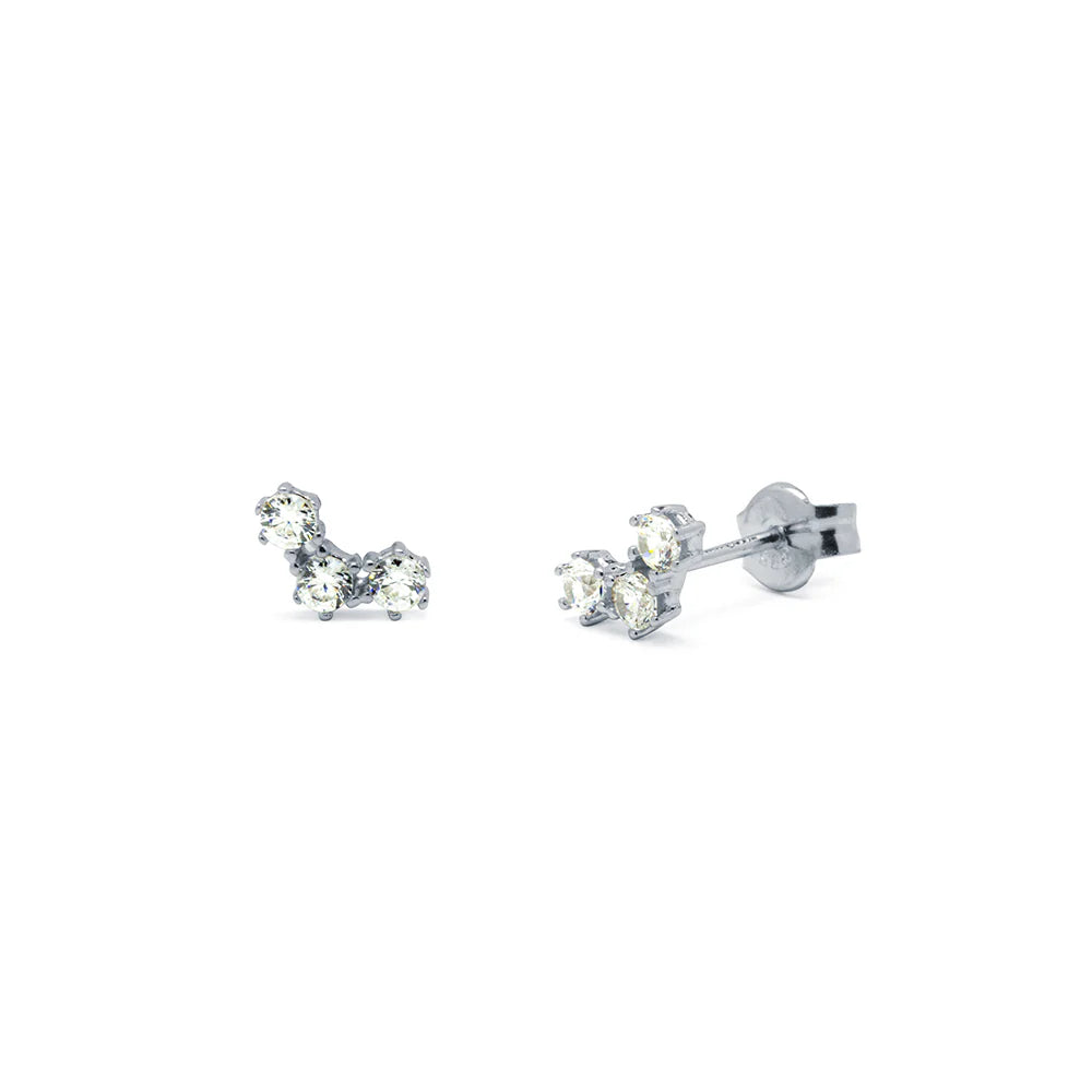 Pendientes de Oro 9K con Circonitas para Mujer