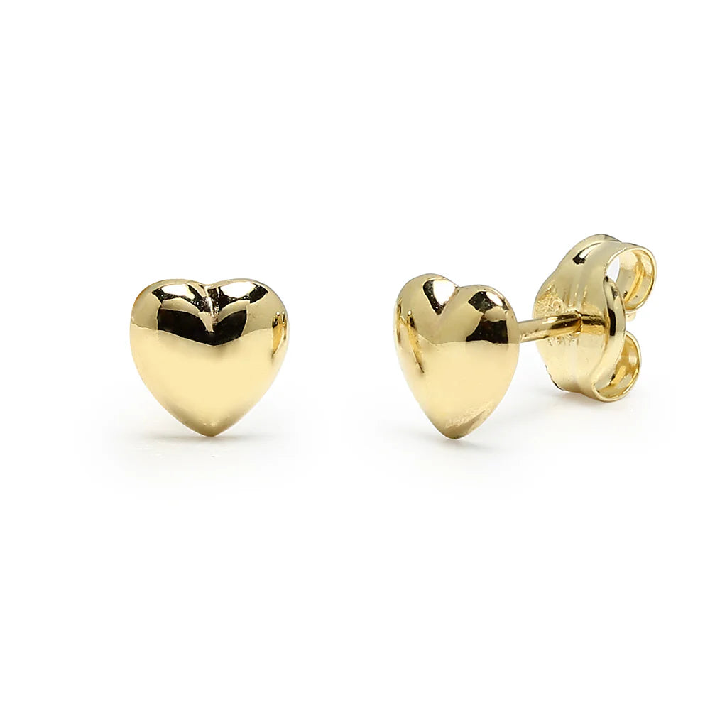 Pendientes Corazón de Oro 9K