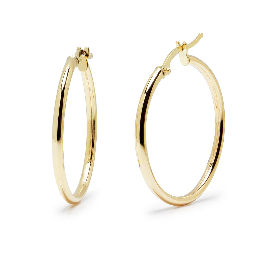 Pulsera Tubo Lisa de Oro 9K para Mujer