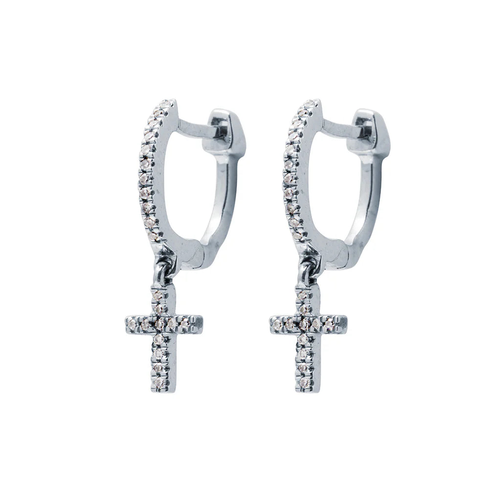 Pendientes Oro Cruz Precio Especial