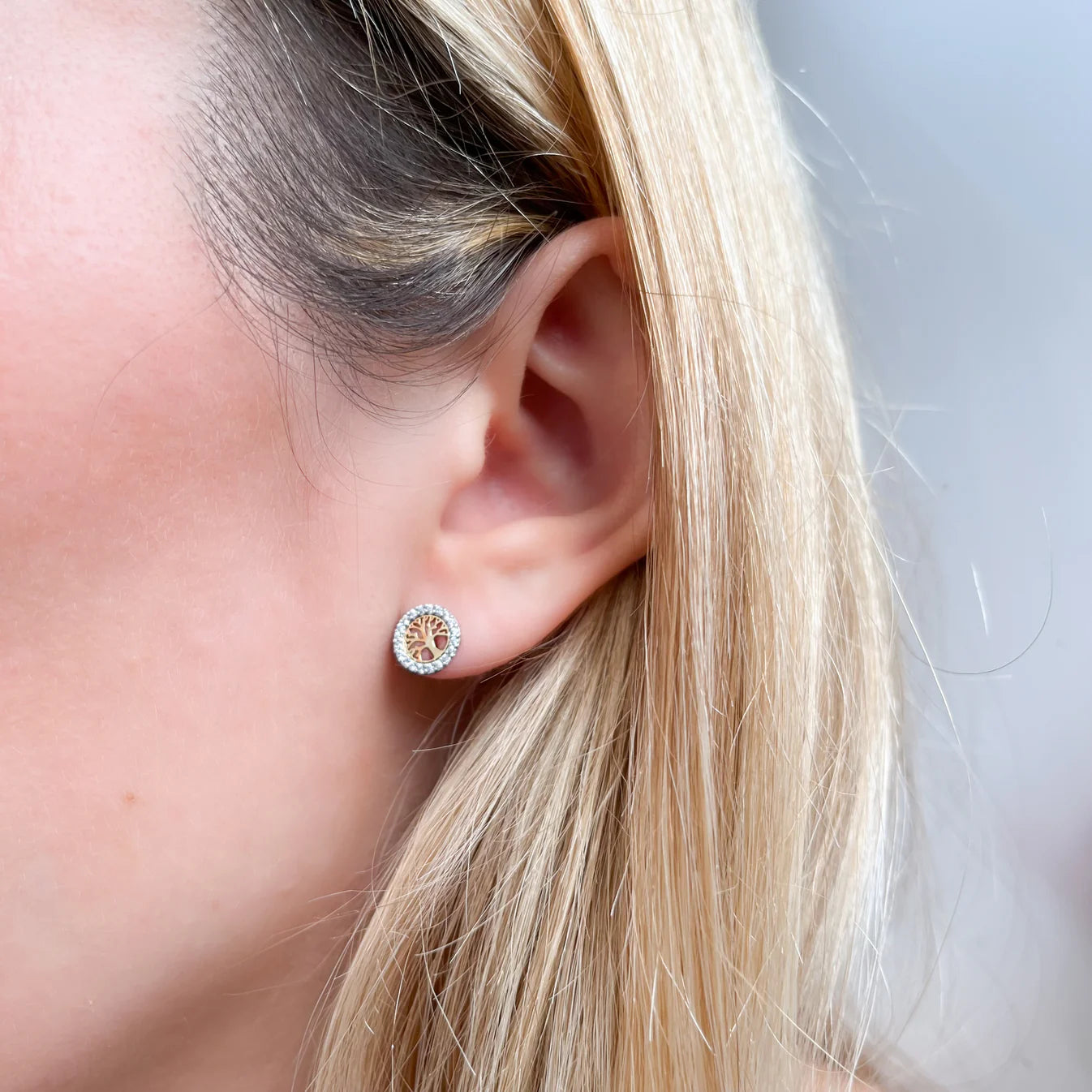 Pendientes Oro Árbol Oferta