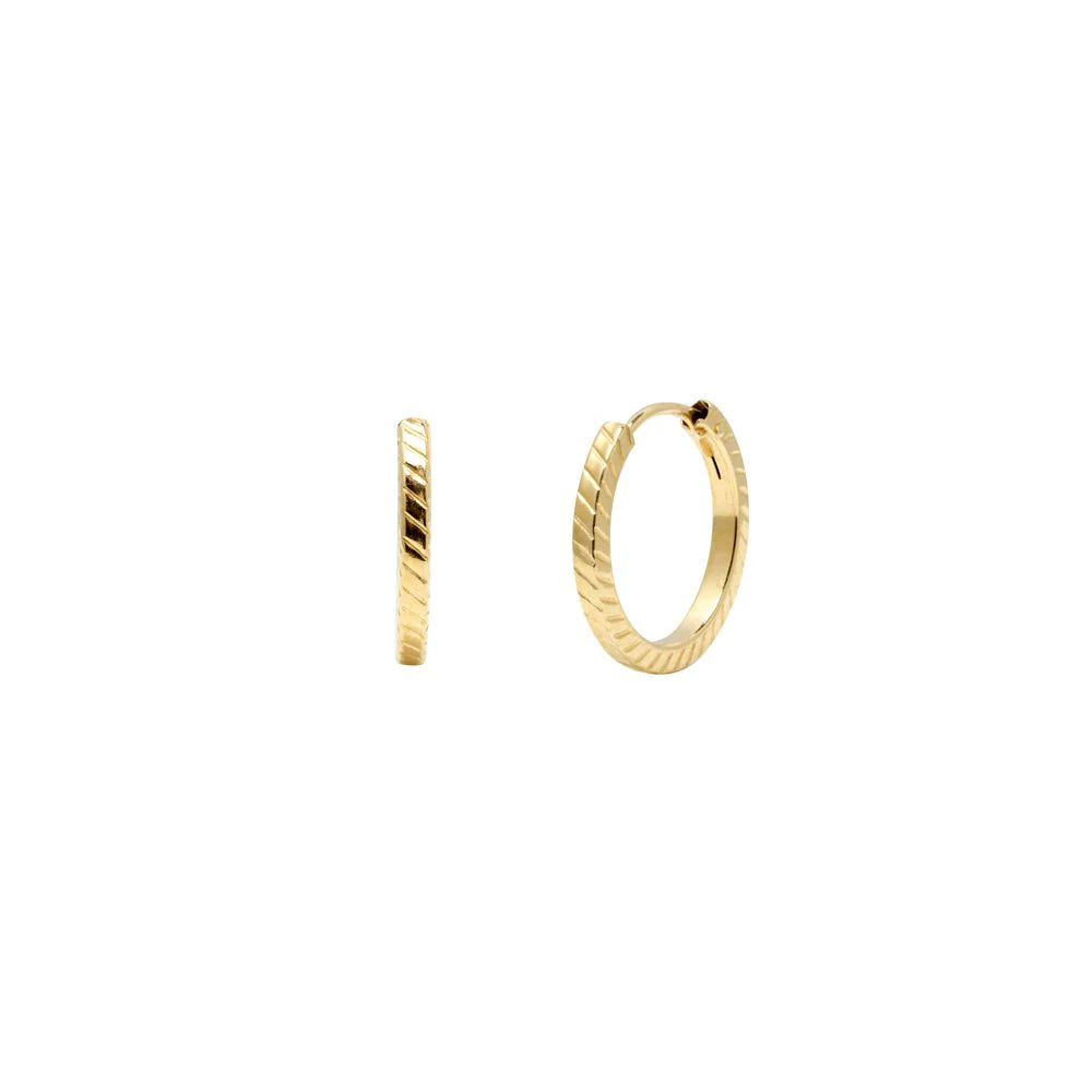 Pendientes Aro Cuadrado de Oro 18K Personalizados