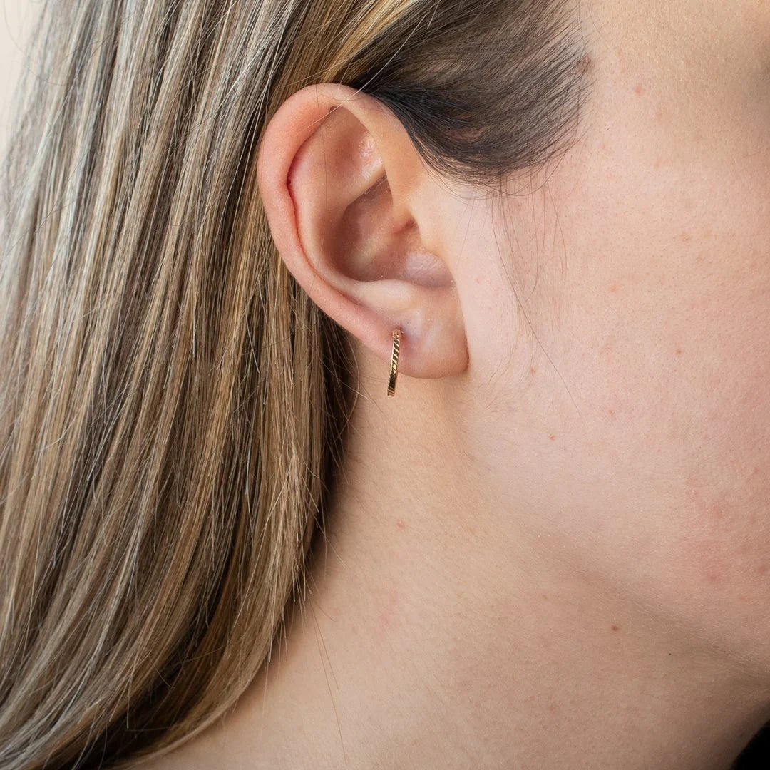 Pendientes Aro Cuadrado de Oro 18K Personalizados