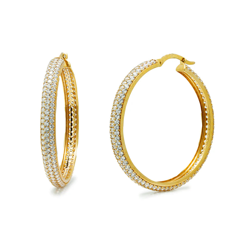 Pendientes Oro Aro circonita Precio Especial