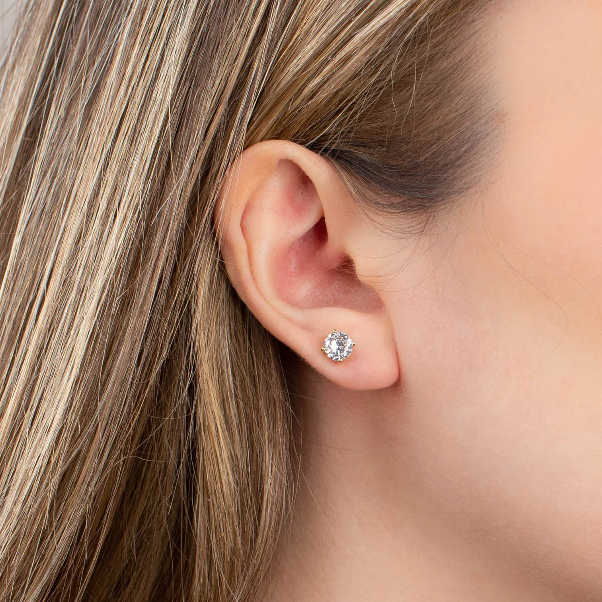 Pendientes de Oro con Circonitas
