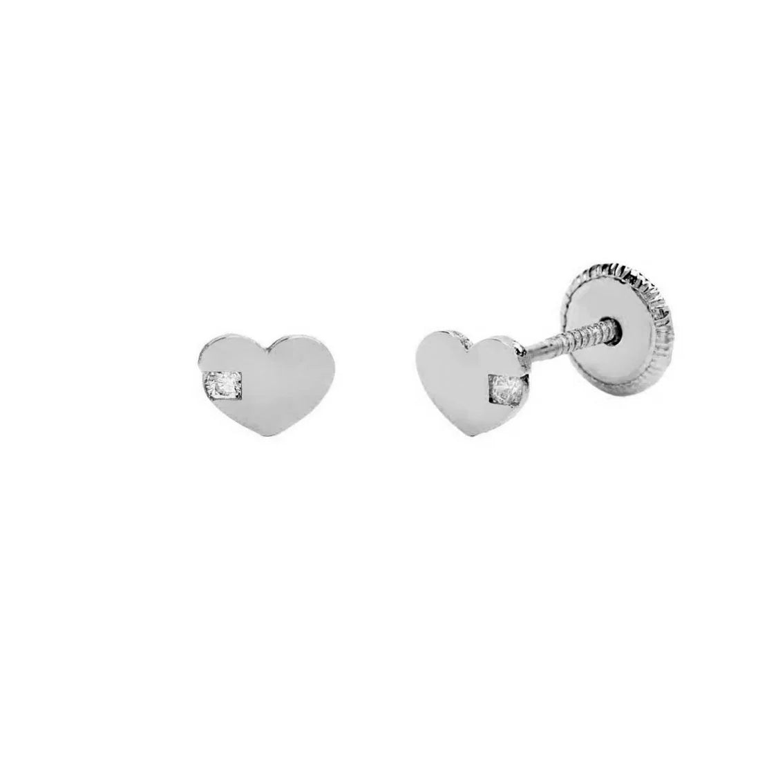 Pendientes Bebés Corazón Oro 18k