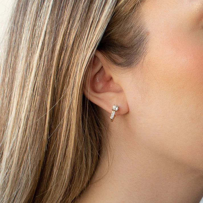 Pendientes de Oro 18K con Circonitas
