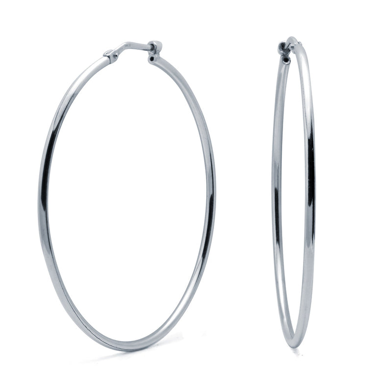 Pendientes Classic Ø 40mm Plata