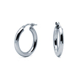Pendientes Tubo Grueso Ø 15mm Plata