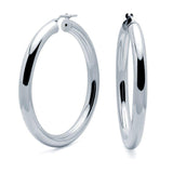 Pendientes Bold Ø 40mm Plata