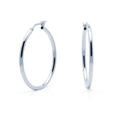 Pendientes Manila Ø 40mm Plata