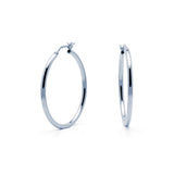 Pendientes Manila Ø 30mm Plata