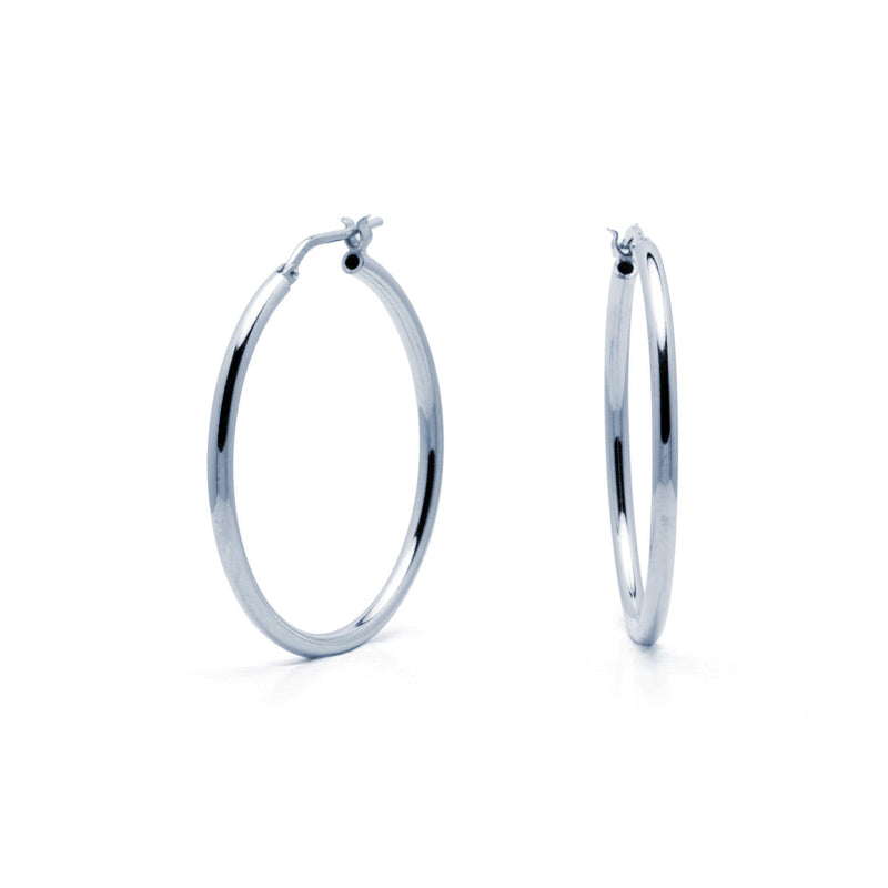 Pendientes Manila Ø 30mm Plata