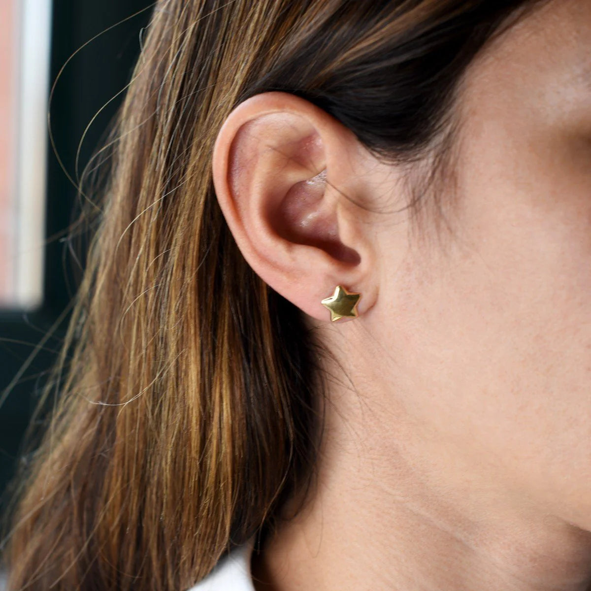 Pendientes Estrella de Oro 9K