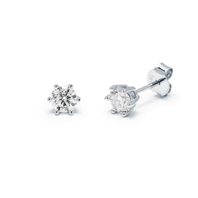 Pendientes Diamante de Laboratorio Magnéticos en Plata 925