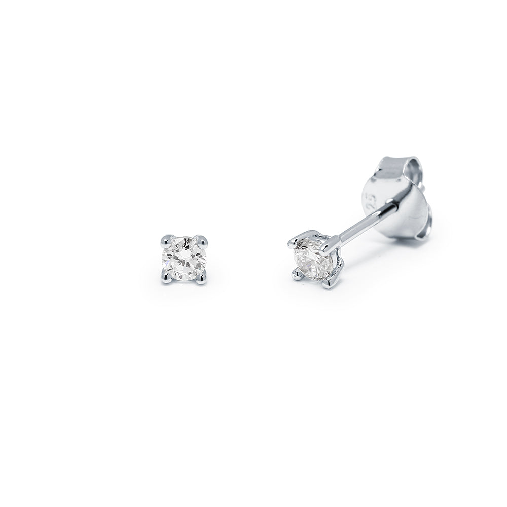 Pendientes Diamante de Laboratorio Puros en Plata 925