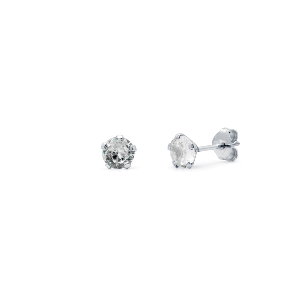 Pendientes Little Plata 5mm