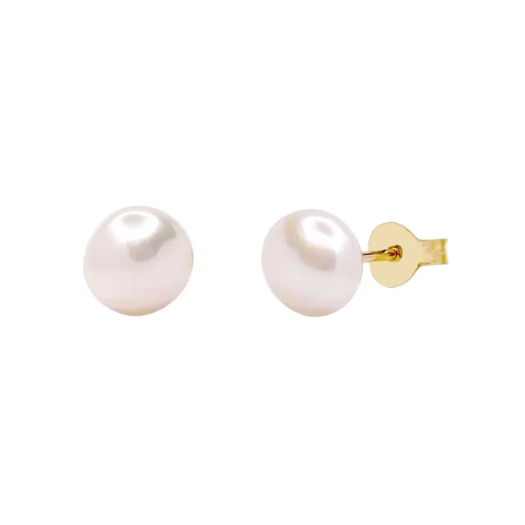Pendientes Perla Cultivada de Oro 9K