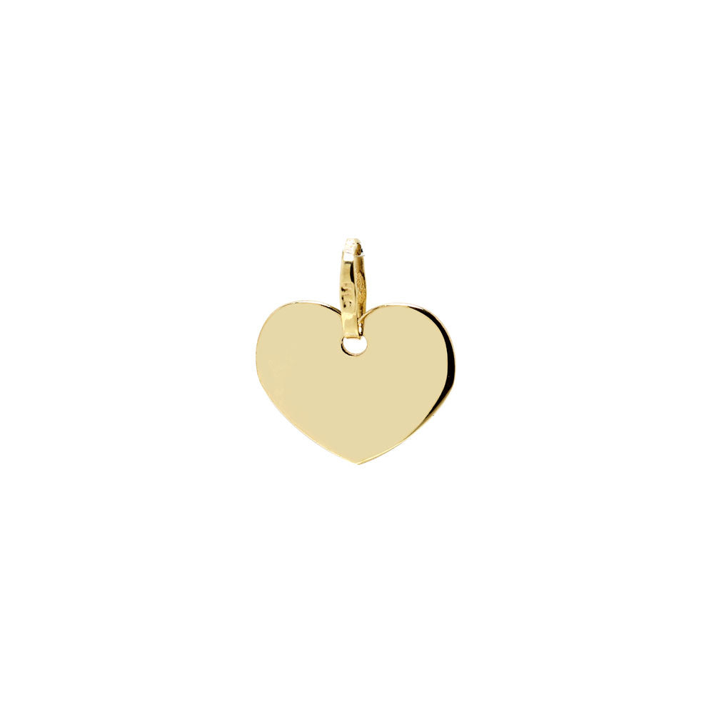 Placa Corazón de Oro 9K Personalizada