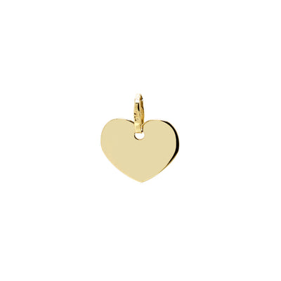 Placa Corazón de Oro 9K Personalizada