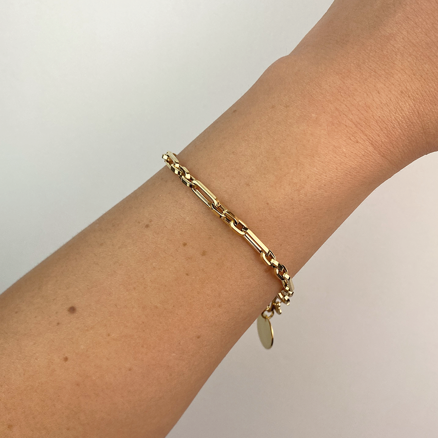 Pulsera Personalizable eslabones rectos