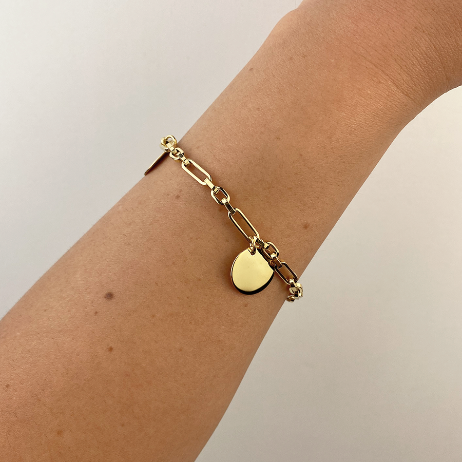 Pulsera Personalizable eslabones rectos