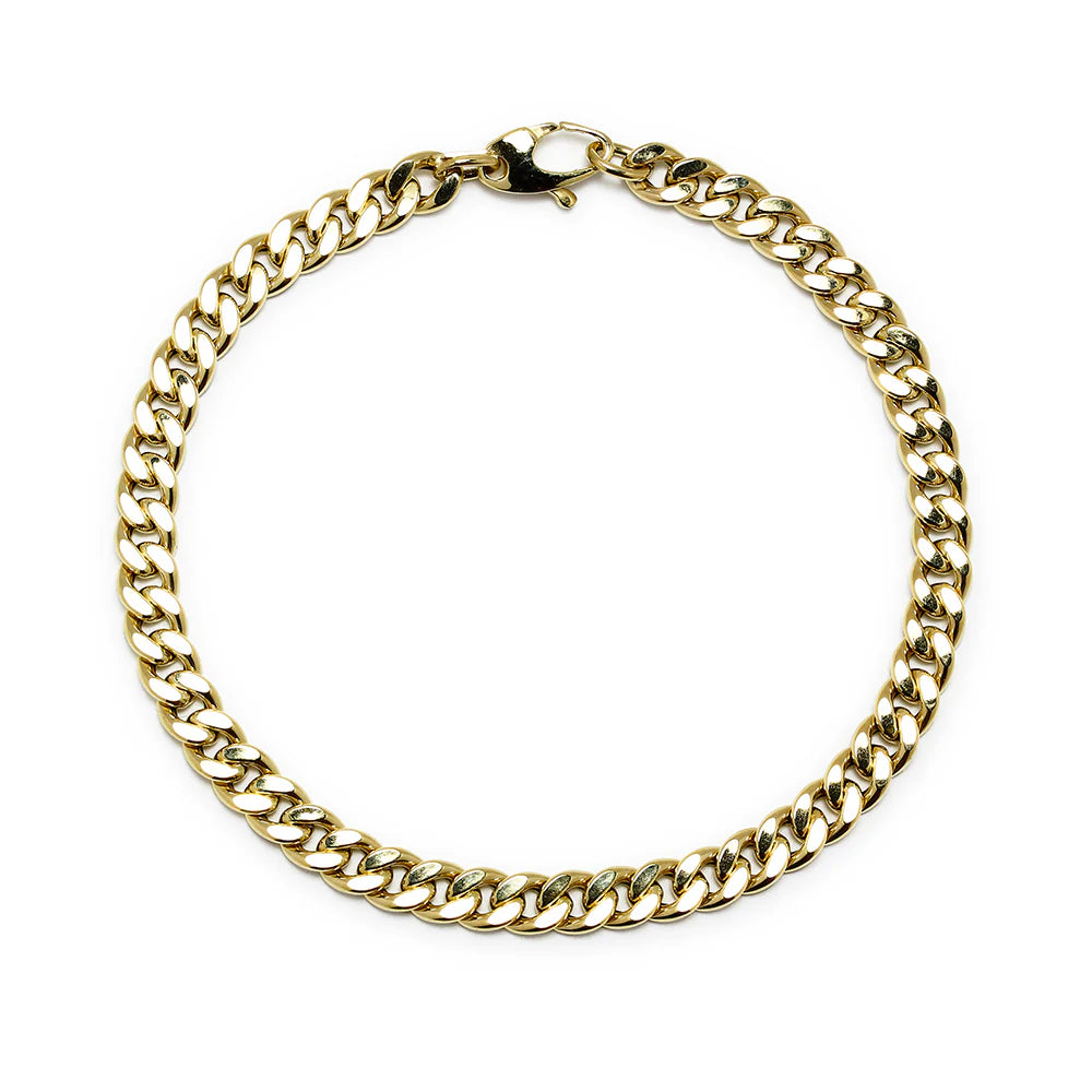 Pulsera Barbada Hombre 21 cm Oro