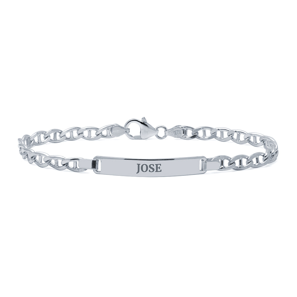 Pulsera Traversino Maciza Italiana 5mm