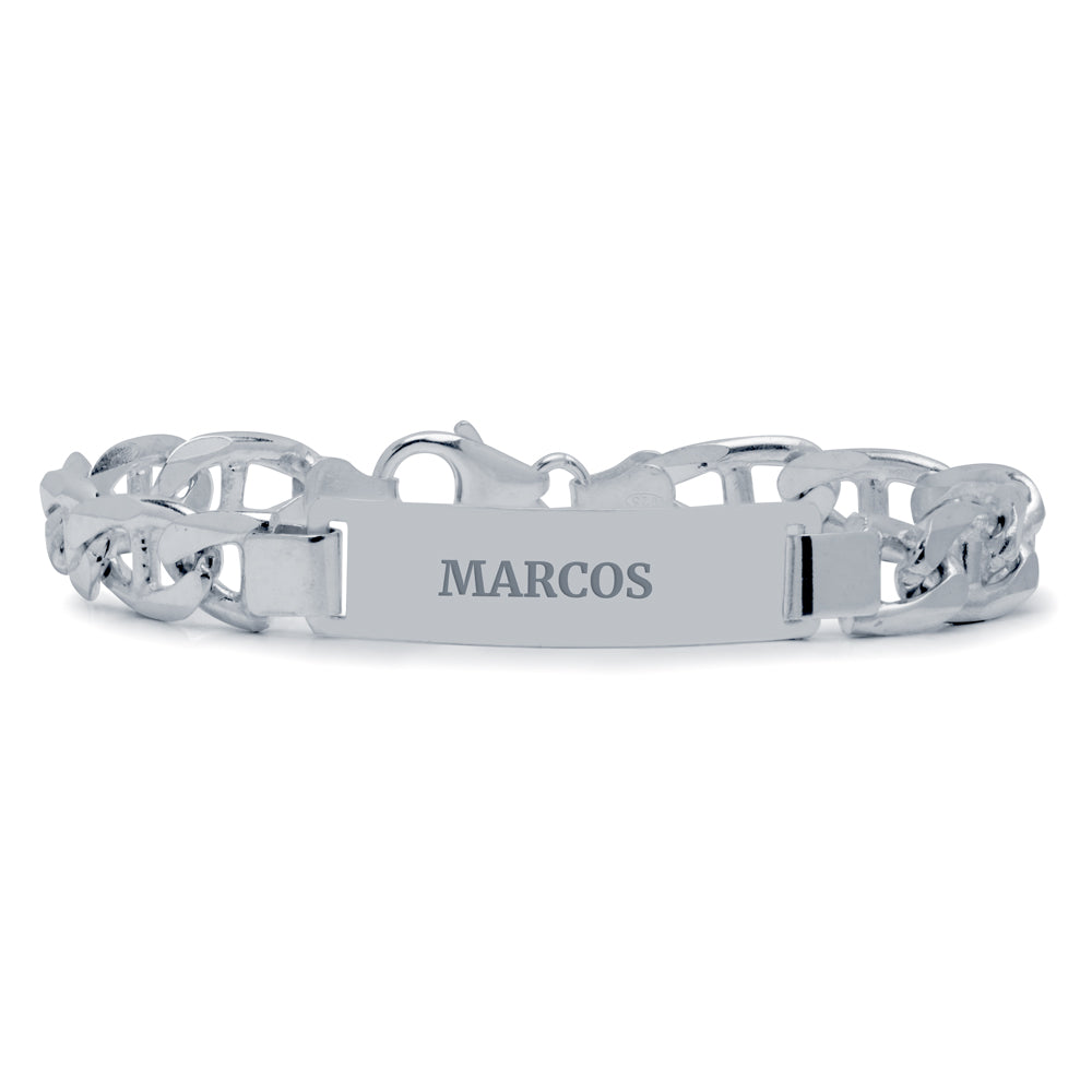 Pulsera Traversino Maciza 8mm
