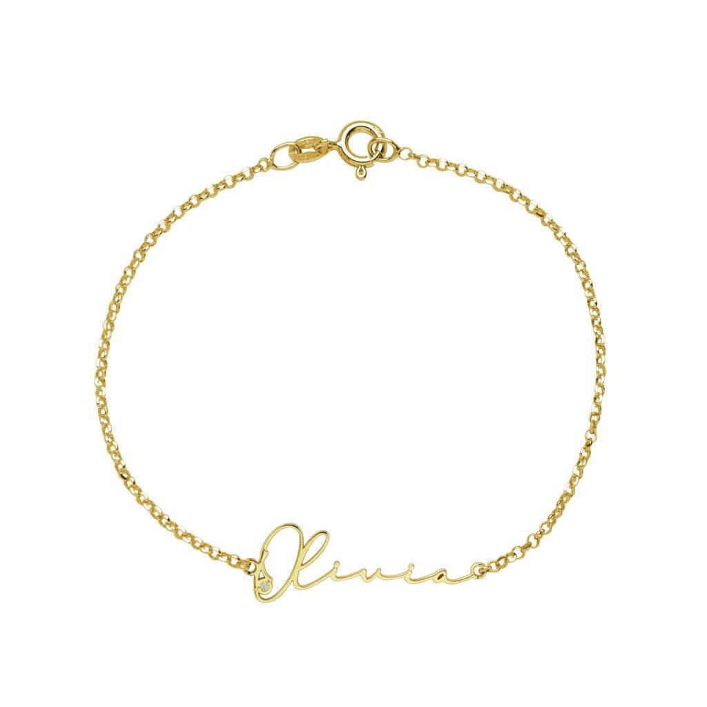Pulsera con nombre Caligrafia