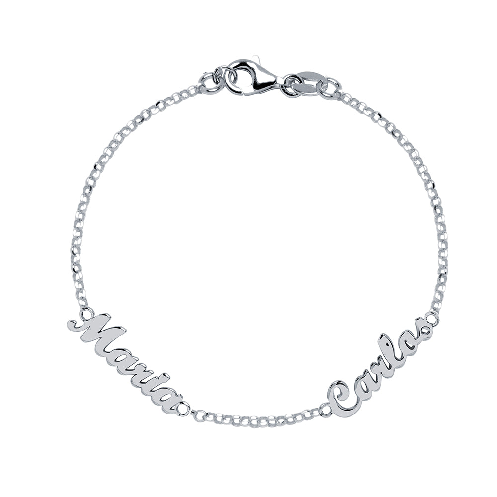 Pulsera con Nombres Plata