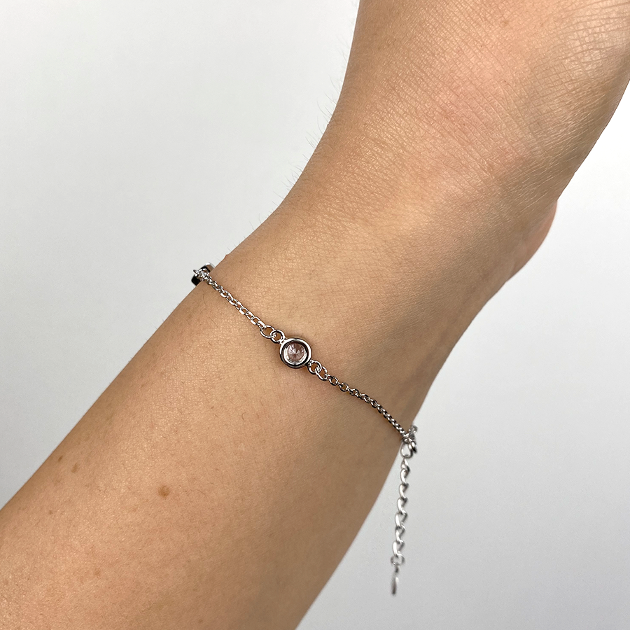 Pulsera Circonitas Clásica en Plata