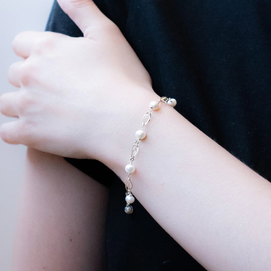 Pulsera Perlas y Oro