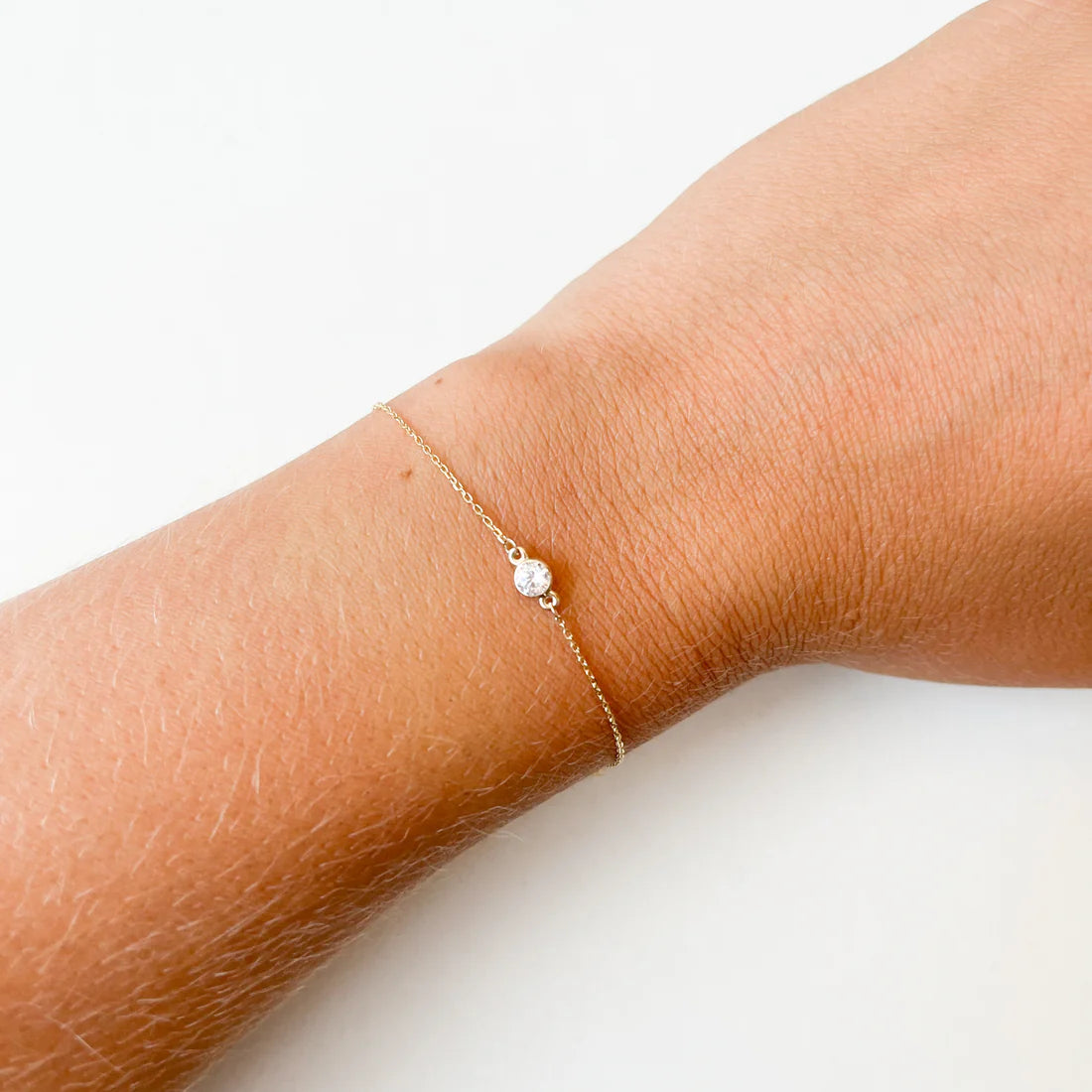 Pulsera 3 Circonitas Oro