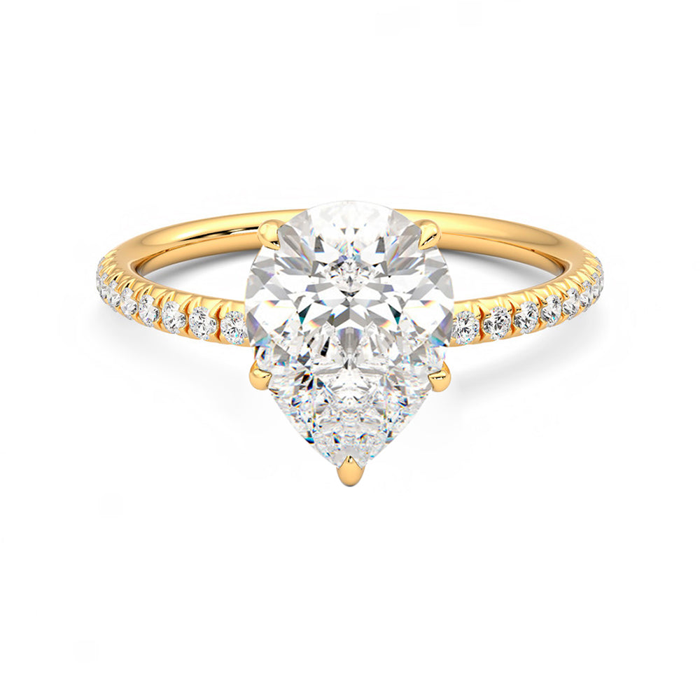 Anillo Radiance Pavé Diamante y Oro 18k