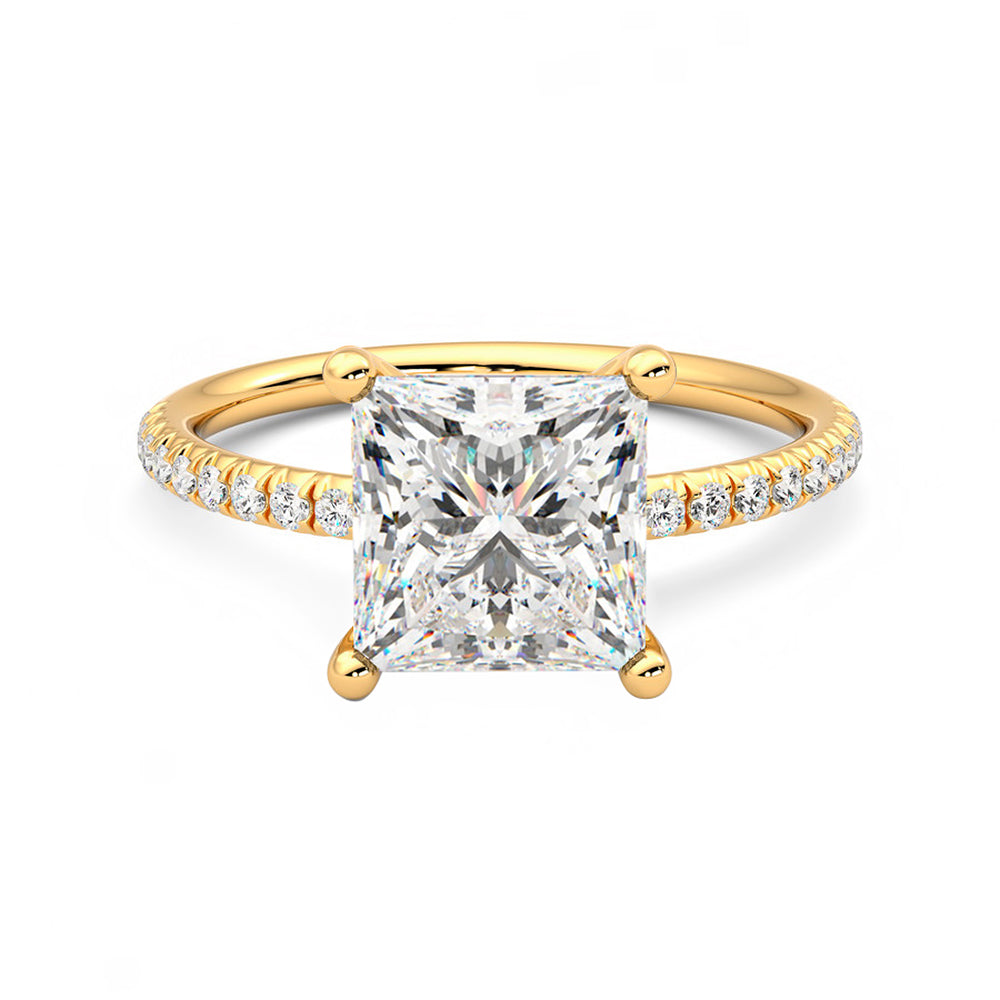 Anillo Radiance Pavé Diamante y Oro 18k