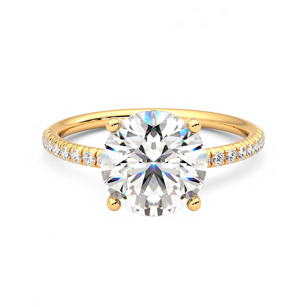 Anillo Brilliant Pavé Diamante y Oro 18k