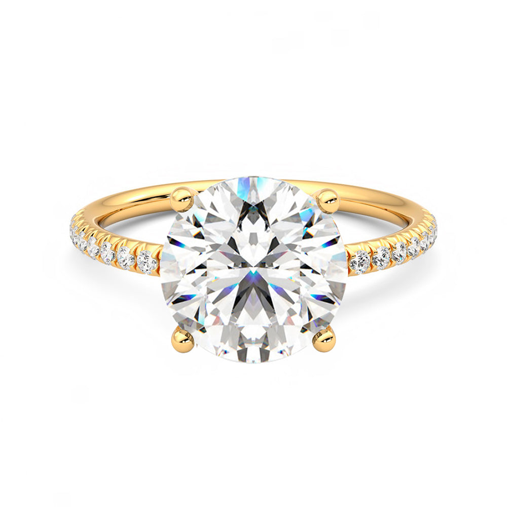 Anillo Brilliant Pavé Diamante y Oro 18k