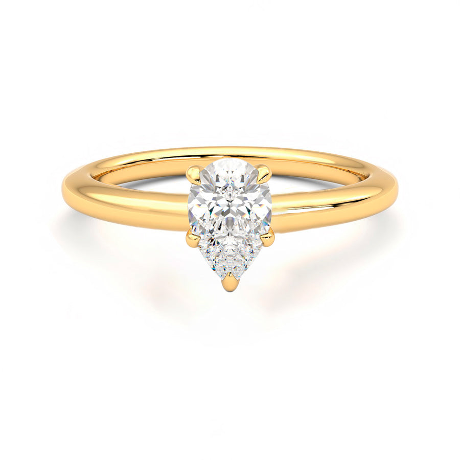 Anillo Coeur Diamante y Oro 18k