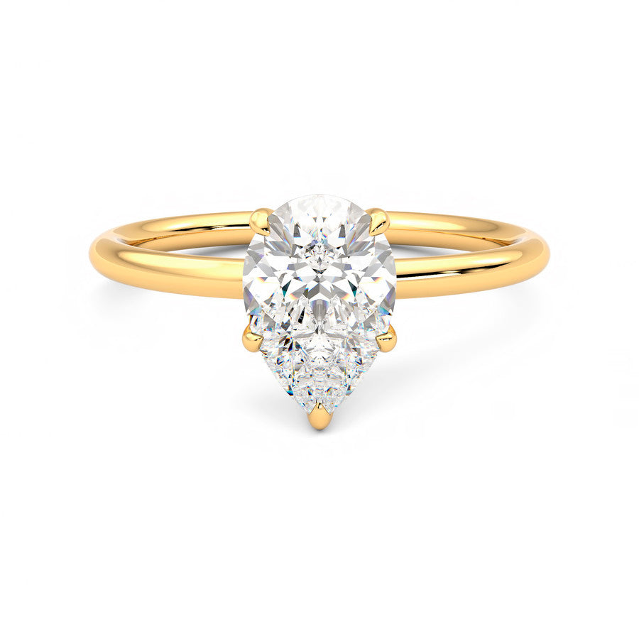 Anillo Coeur Diamante y Oro 18k