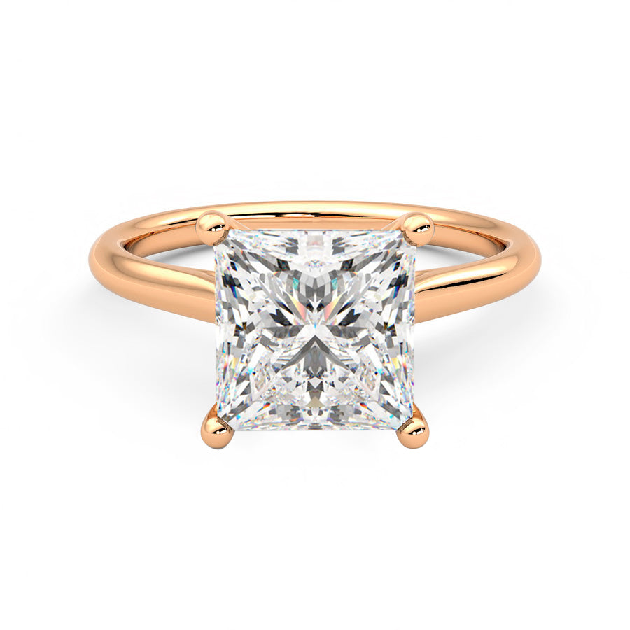 Anillo Coeur Diamante y Oro Rosa 18k