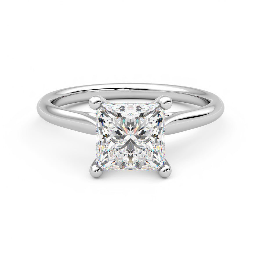 Anillo Eclat Diamante y Oro Blanco 18k