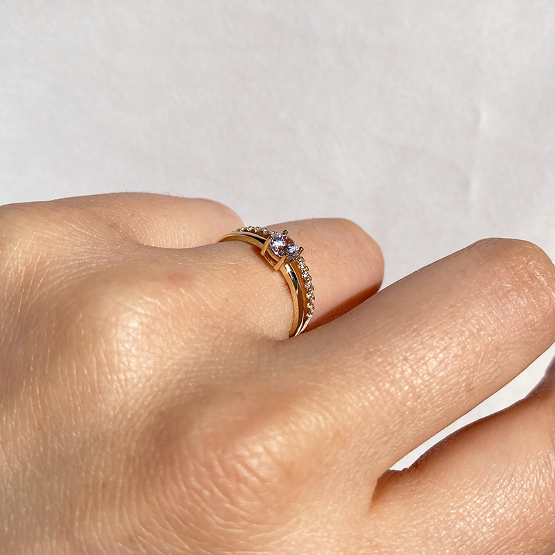 Anillo Agatha Oro
