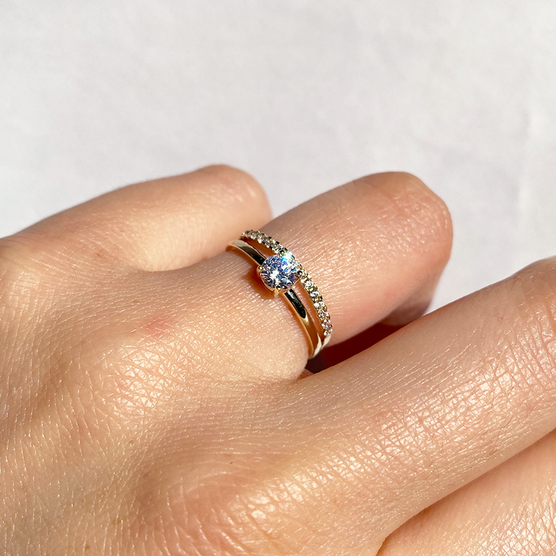 Anillo Agatha Oro