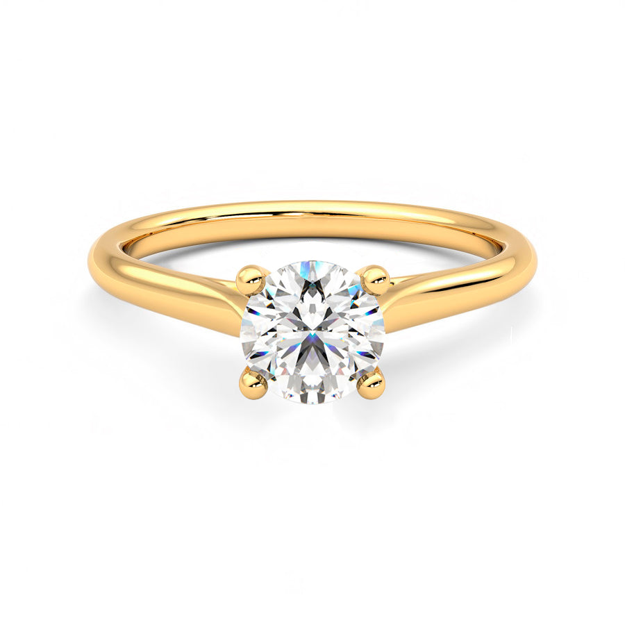 Anillo Coeur Diamante y Oro 18k