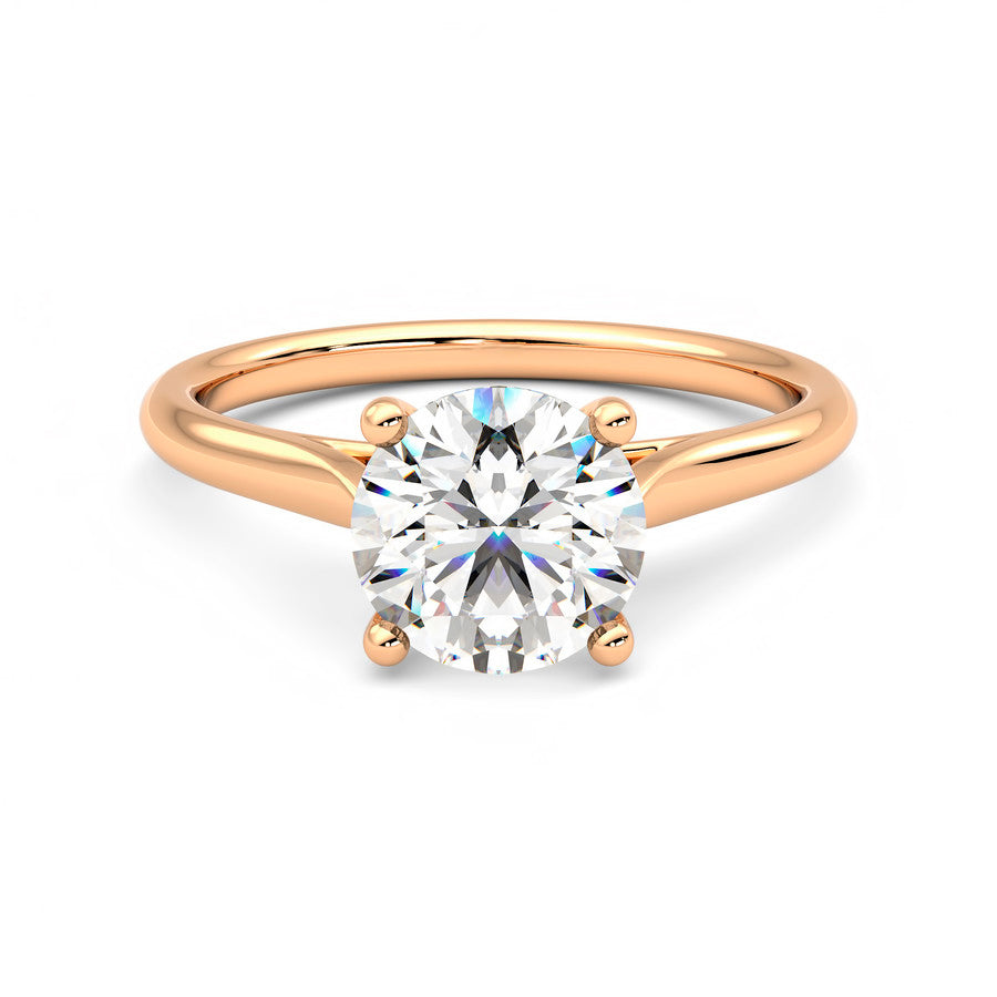 Anillo Coeur Diamante y Oro Rosa 18k