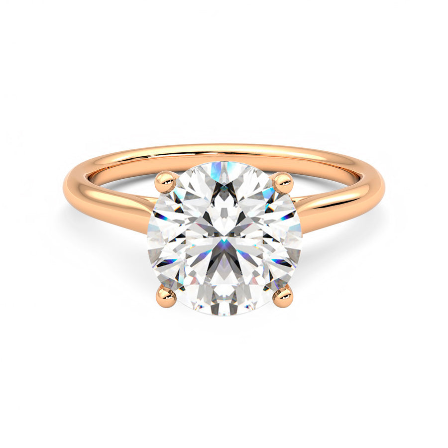 Anillo Brilliant Diamante y Oro Rosa 18k