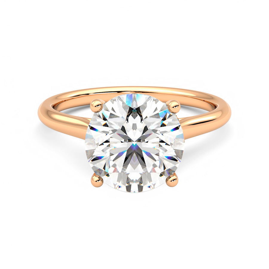 Anillo Coeur Diamante y Oro Rosa 18k