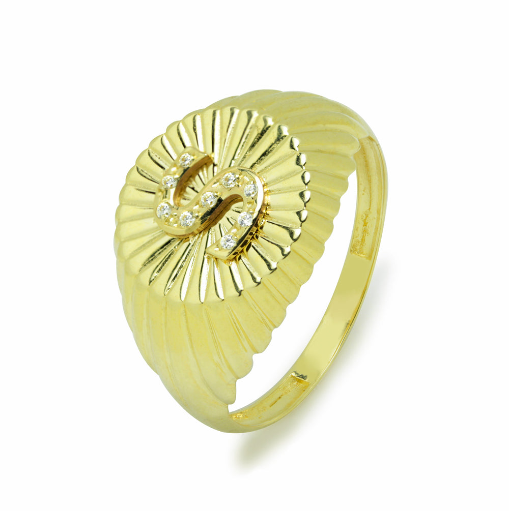 Anillo con inicial