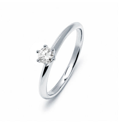 Anillo Solitario Diamante de Laboratorio Sofisticado en Plata 925